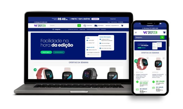 Loja Pronta para Dropshipping e Produtos Físicos - DropZen