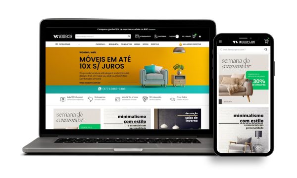 Loja Virtual Pronta para E-commerce de Casa & Decoração Woocommerce
