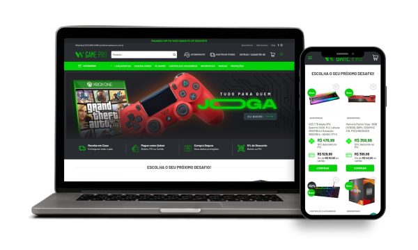 Loja Virtual Pronta para E-commerce de Games, Consoles e Acessórios Woocommerce