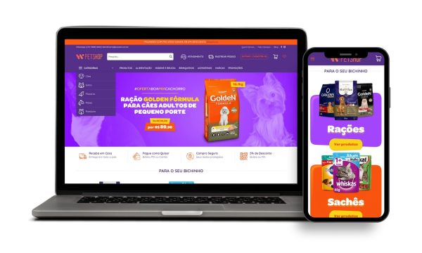 Loja Virtual Pronta para E-commerce de Pet Shops Woocommerce