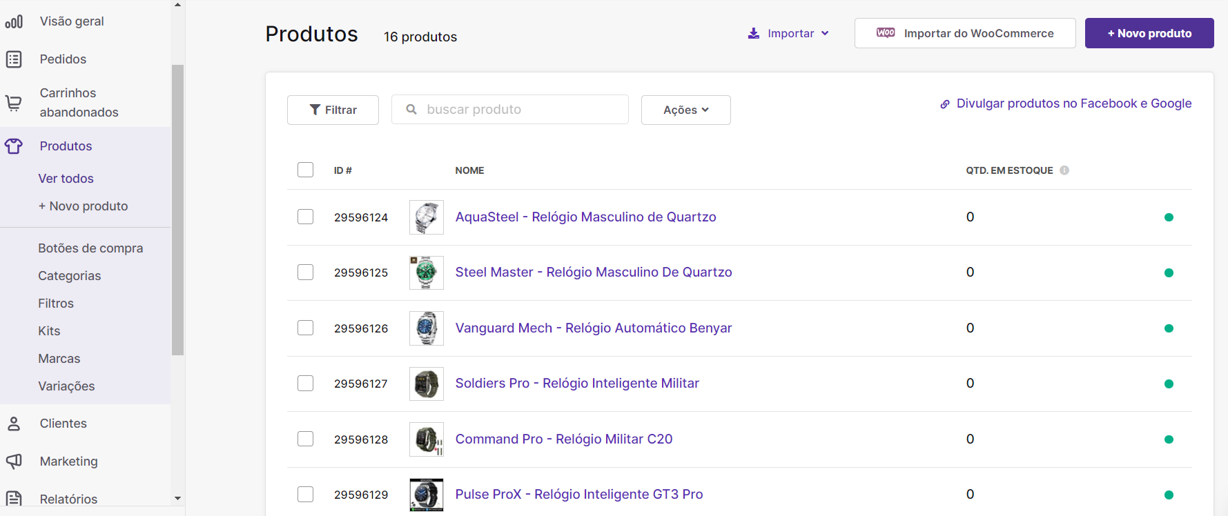 Como configurar o Checkout da Yampi em sua Loja Virtual Woocommerce - Tutorial Completo 2024 10 Importando os produtos da sua Loja virtual para a Yampi