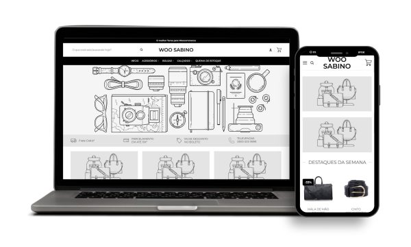 Loja Virtual Pronta Estilo Sabino da Shopify para Woocommerce