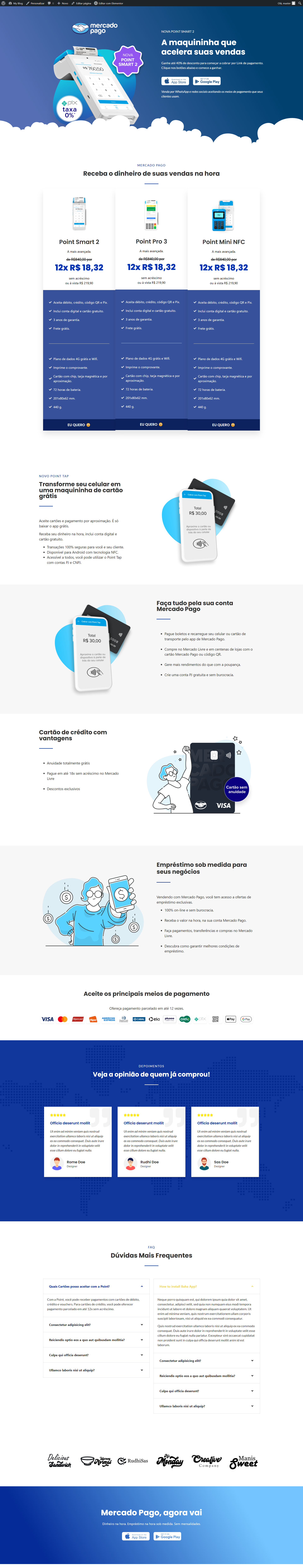 Como Criar Landing Pages de Afiliados com Elementor em Minutos: Templates Prontos para Maquininhas de Crédito e Mais