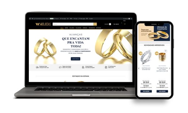 Loja Virtual Pronta para Joias e Acessórios Femininos – E-commerce de Joias