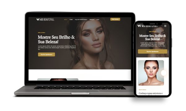 Site Pronto para Salão de Beleza