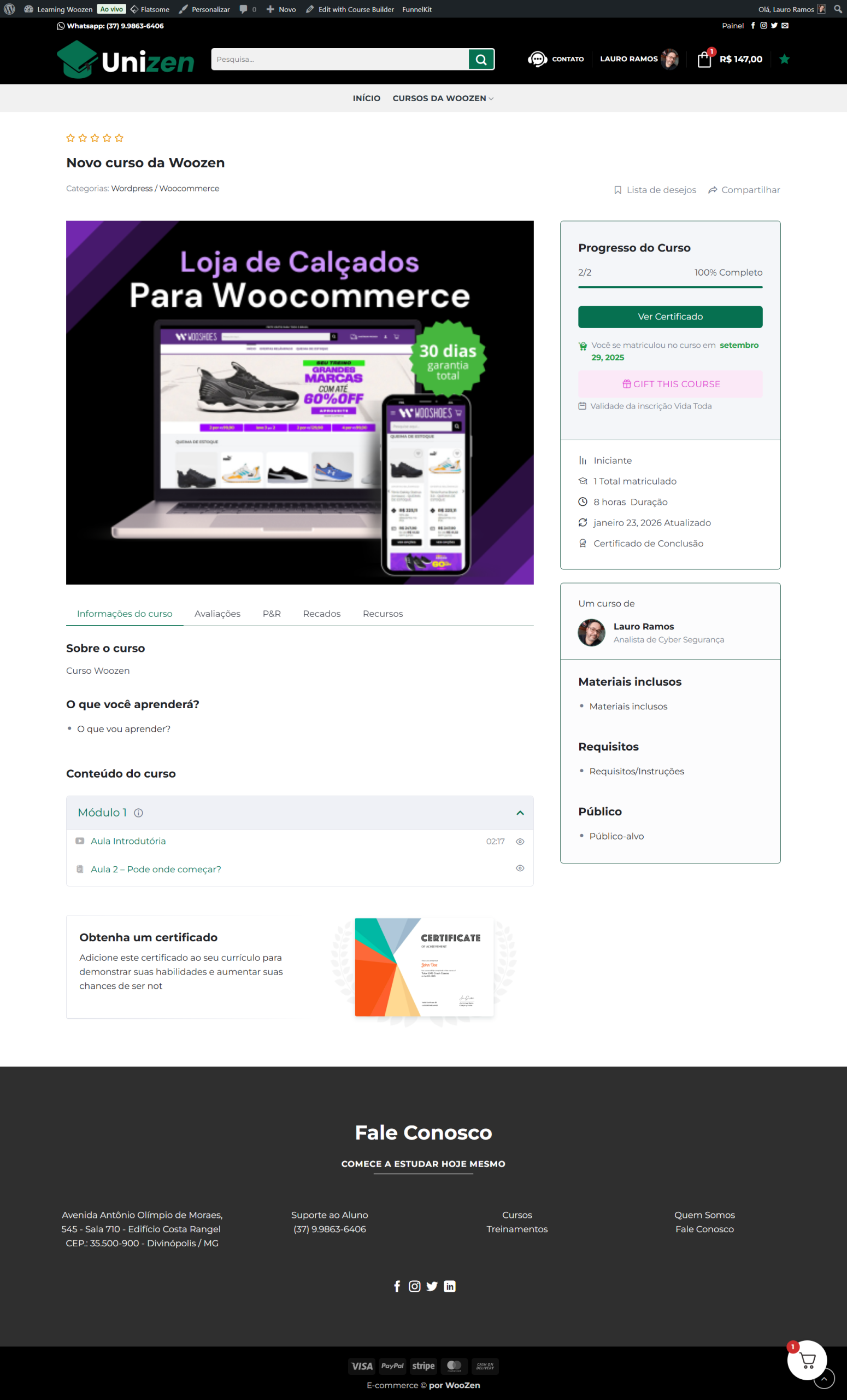 Sistema de Cursos Online Personalizado Pronto: Crie, Monetize e Cresça! 3 Sistema de Cursos Online Personalizado Pronto: Crie, Monetize e Cresça!