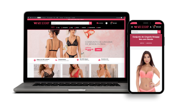 Loja Pronta para Sex Shop e Artigos Eróticos
